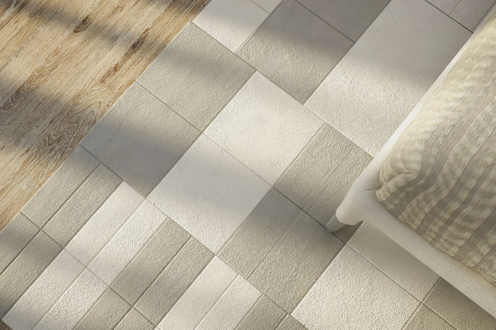 Lapèlle leather tiles carpet